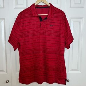 Nike Tiger Woods
Collection Mickey Mouse Golf Polo Red Disney Dri-
FIT Men's XXL